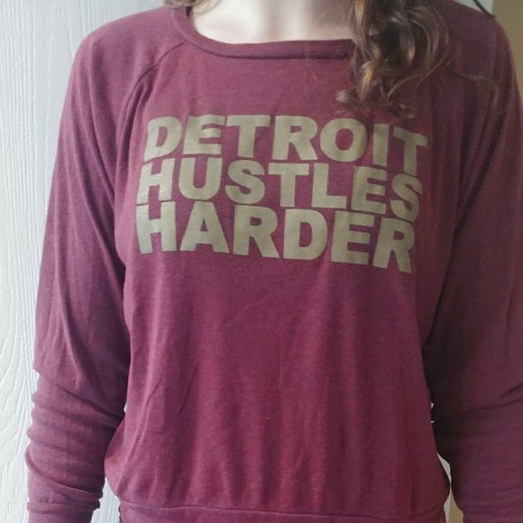 detroit hustles harder t shirt